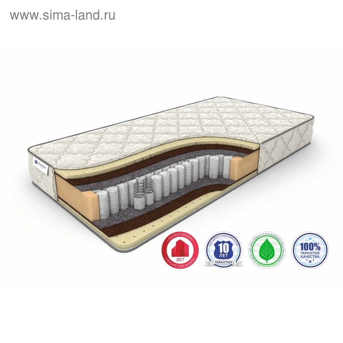 

Матрас SleepDream Medium TFK, размер 160 х 195 см, высота 23 см, жаккард