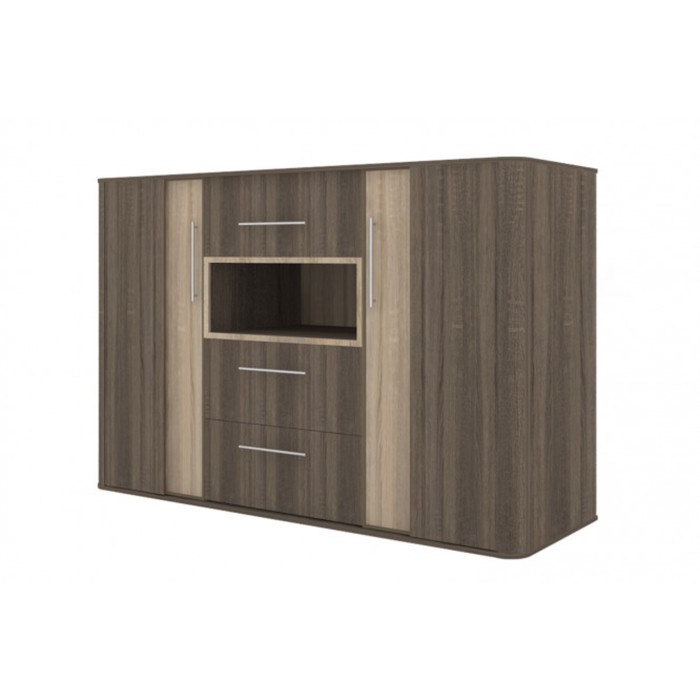 Комод "Бруна", ЛДСП, цвет дуб тёмный