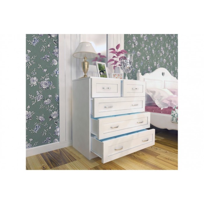 Комод "Милан-13", ЛДСП, цвет белый