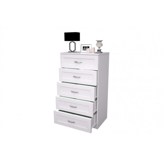Комод "Милан-17", ЛДСП, цвет белый