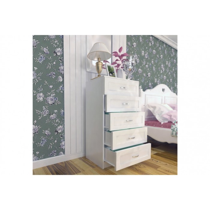 Комод "Милан-17", ЛДСП, цвет белый