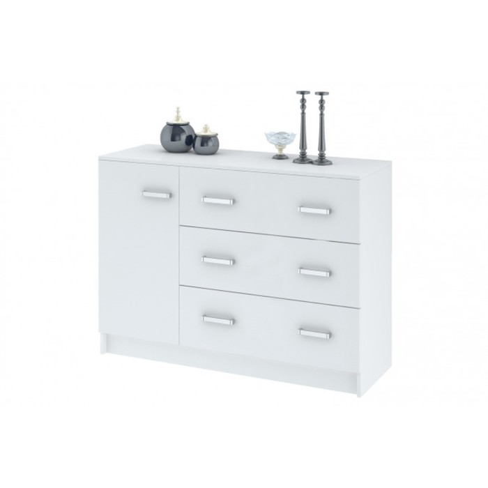 Комод "Лофт", 1182х440х774 мм, ЛДСП, цвет белый