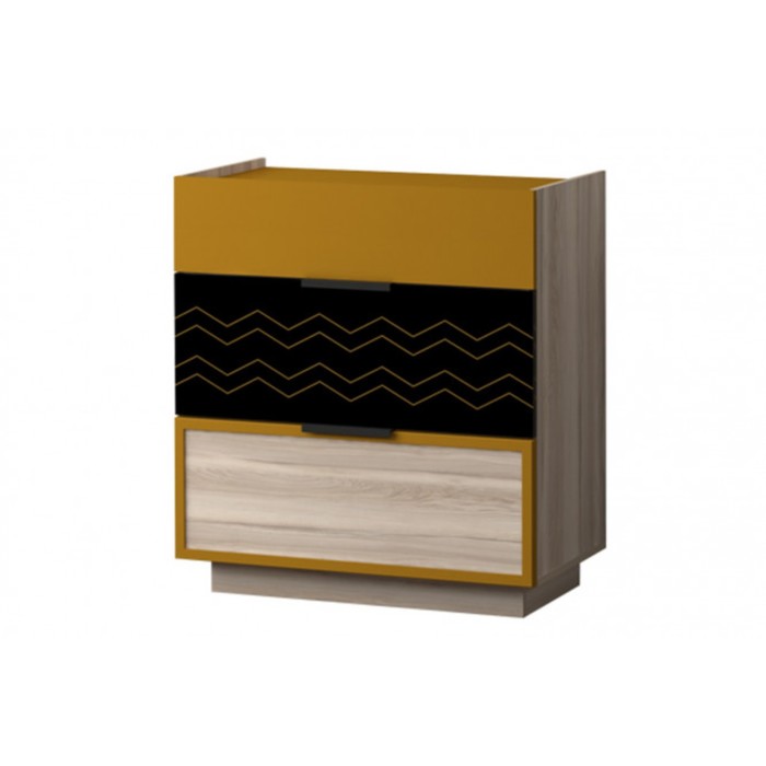 Комод "Граффити", ЛДСП, цвет чёрный