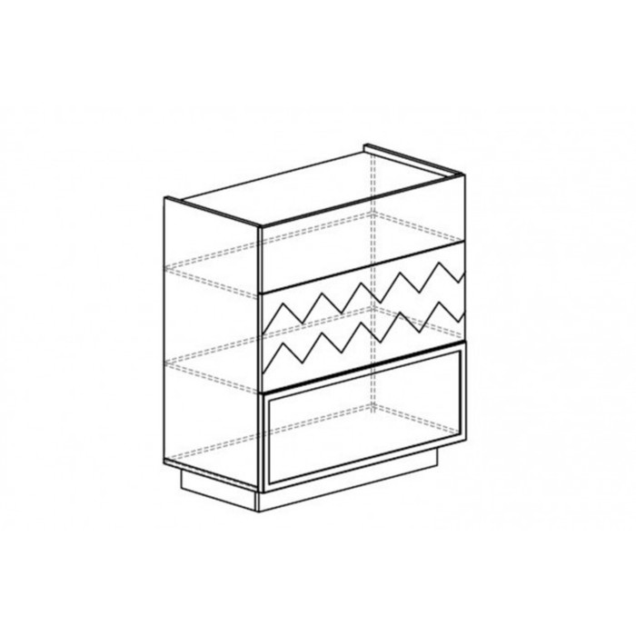 Комод "Граффити", ЛДСП, цвет чёрный