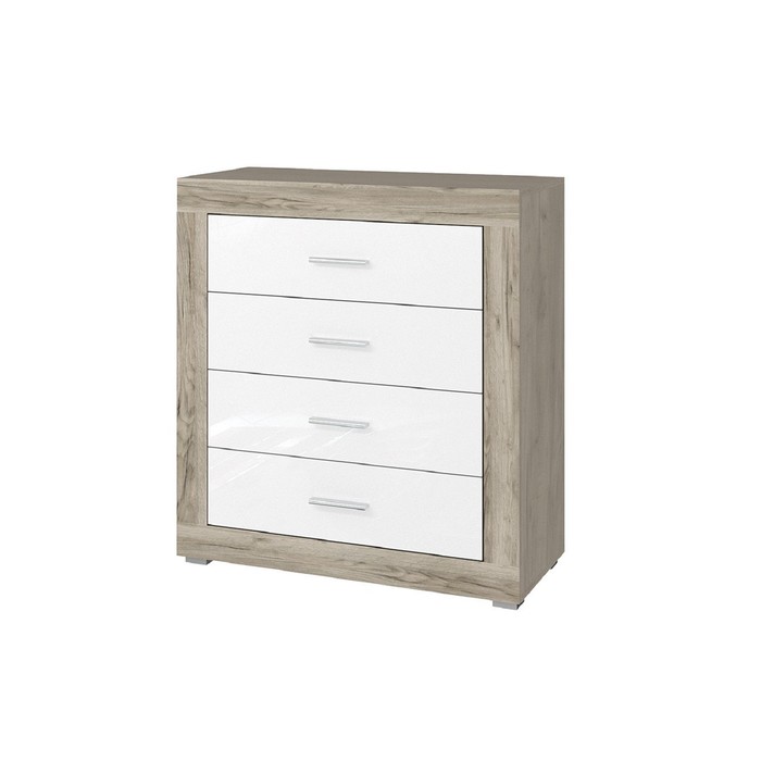 Комод "Мартин", 833х373х880 мм, ЛДСП, 4 ящика, цвет дуб