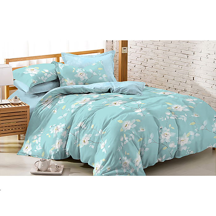 Постельное бельё АТРА Евро, рис 001 200х220, 200х220, 70х70см 2шт сатин 125г/м хл100%