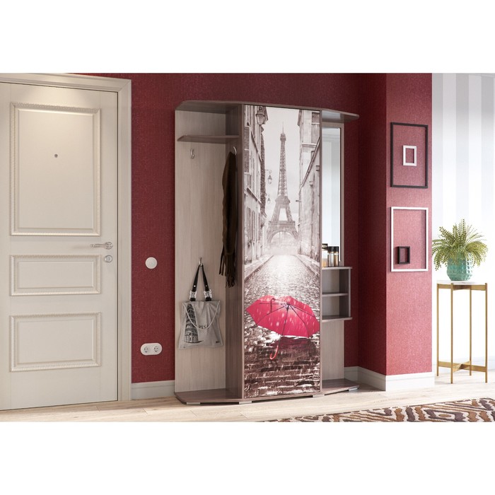 Прихожая ОМЕГА 1350х360х2200 Бодега темный/светлый