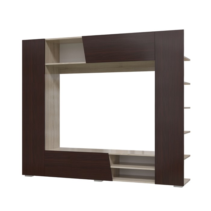 Тумба ТВ ПРАЙМ 1900х380х1600 Дуб Сонома / Венге