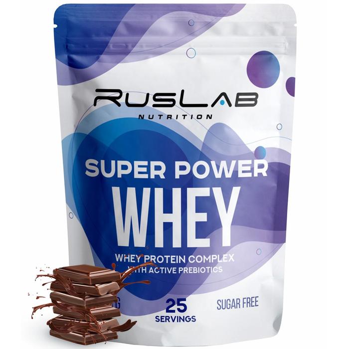 фото Протеин ruslabnutrition super power whey шоколад, 800 г