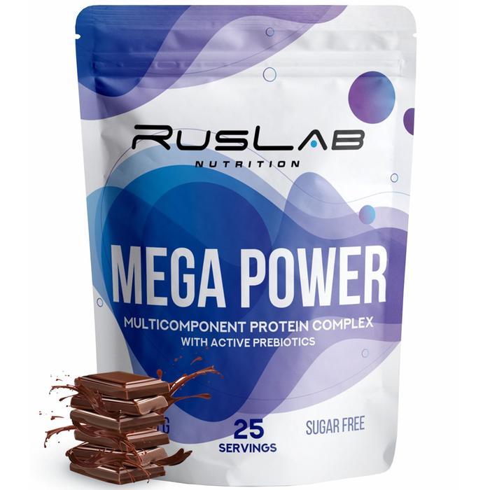 фото Протеин ruslabnutrition mega power (800г), шоколад