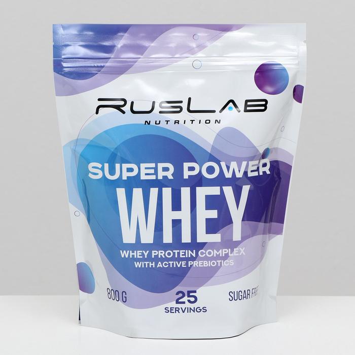 Протеин RusLabNutrition Super Power Whey, ванильное морожение, 800 г