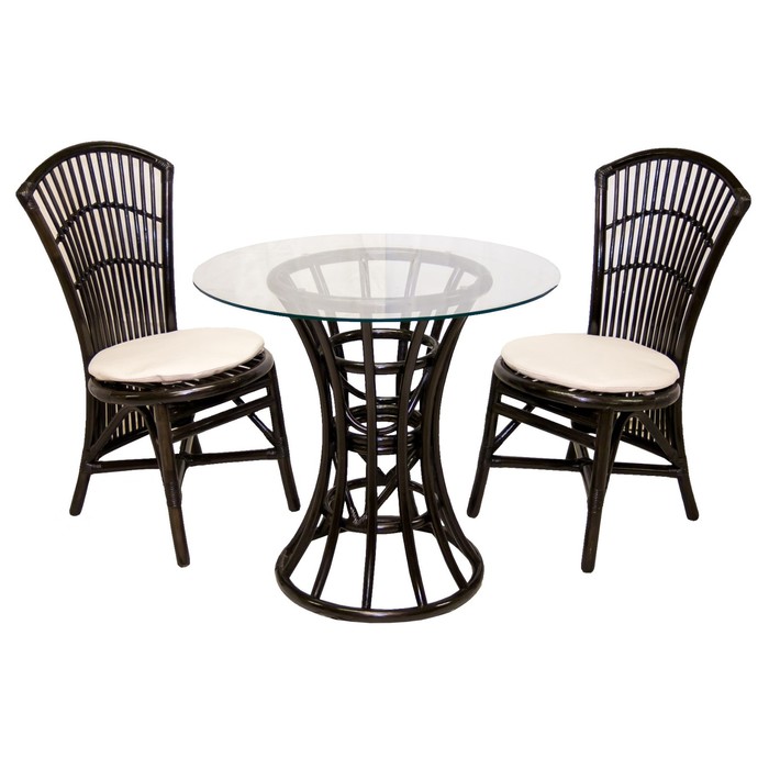 Комплект "Бистро" 1стол + 2 стула black