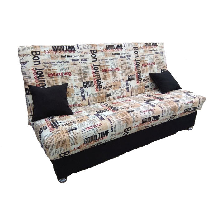 Диван, механизм «клик-кляк», обивка «финка газета»