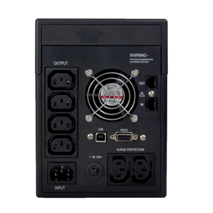 Источник бесперебойного питания Ippon Smart Power Pro 1000, 600Вт, 1000ВА, черный