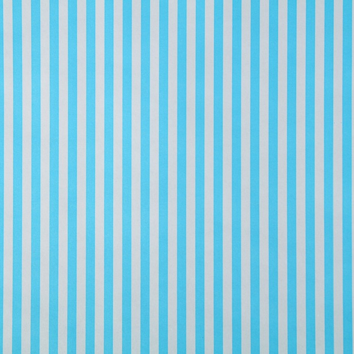 Бумага упаковочная крафт "Полоски голубые", 0,5 х 10 м, 70 г