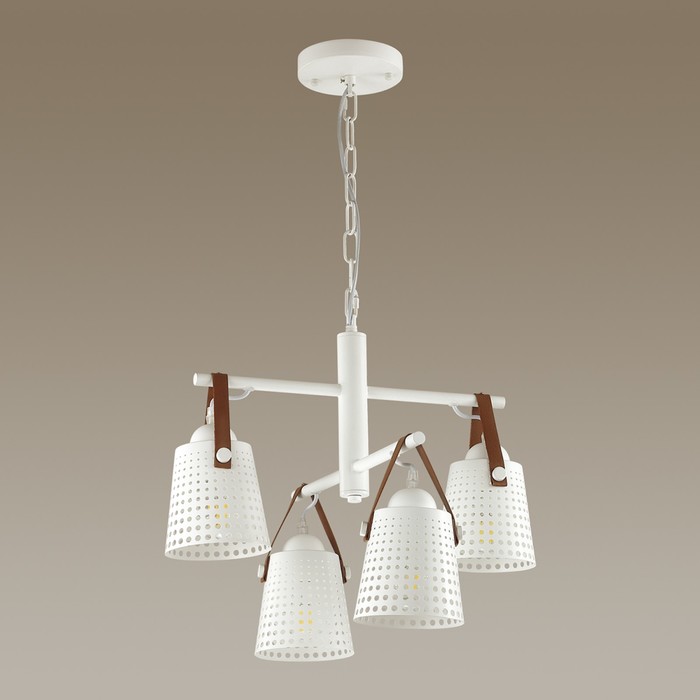 Люстра RENATA 3x60Вт E27 белый 49x49x80см