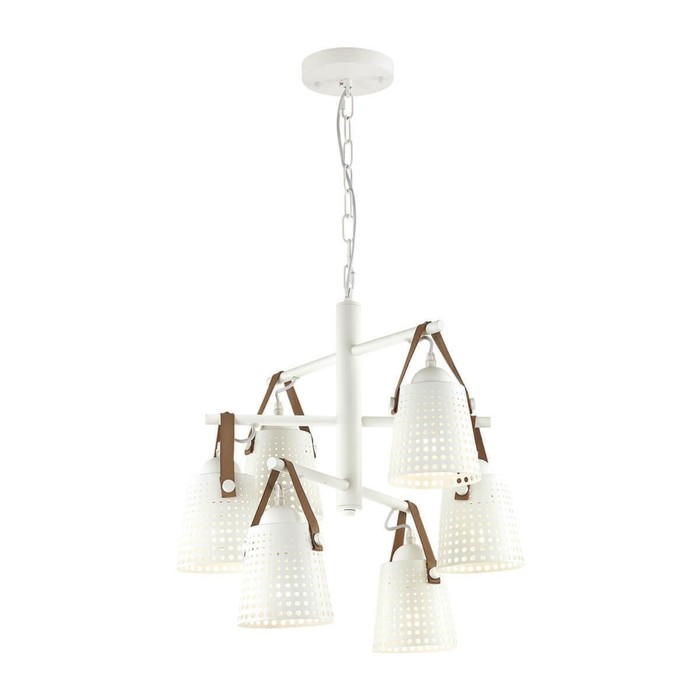 Люстра RENATA 6x60Вт E27 белый 49x49x80см