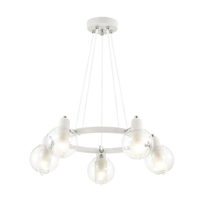 Люстра RITA 5x40Вт E14 белый 60x60x60см