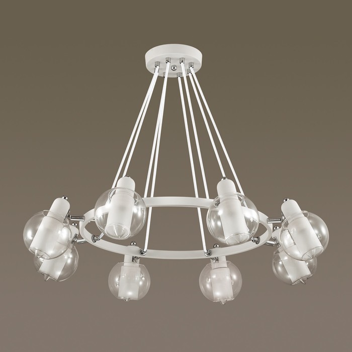 Люстра RITA 8x40Вт E14 белый 76x76x60см