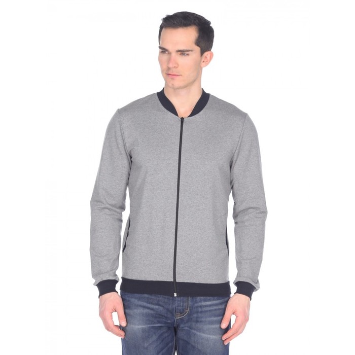 Бомбер мужской, размер 48, цвет серый ФБ1321