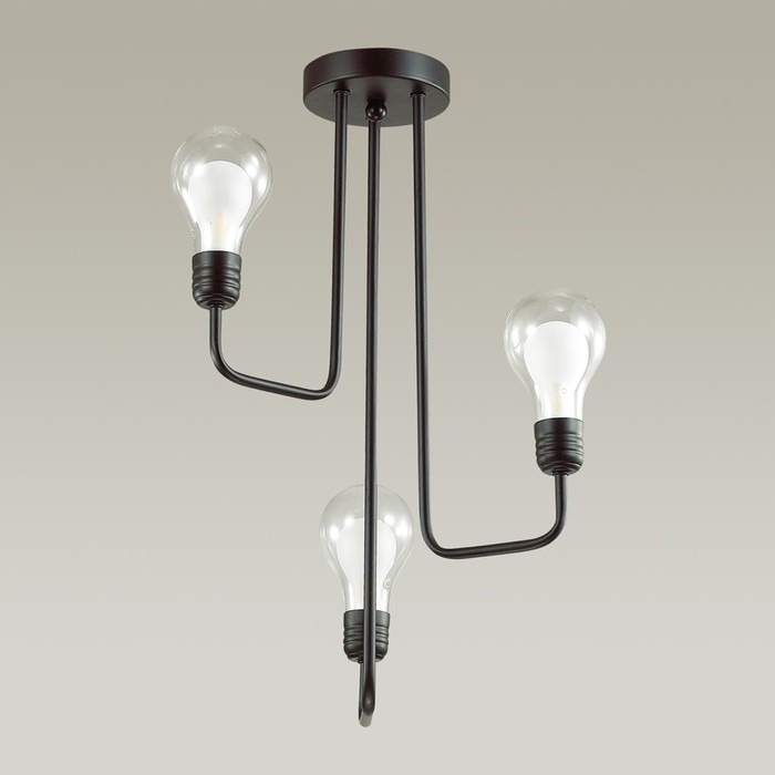 Люстра NATTU 3x40Вт G9 черный 40x40x50см