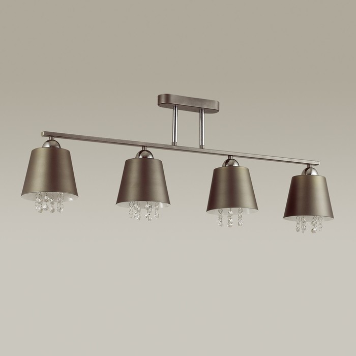 Люстра HANNAH 4x40Вт E27 серый 80x14x32см