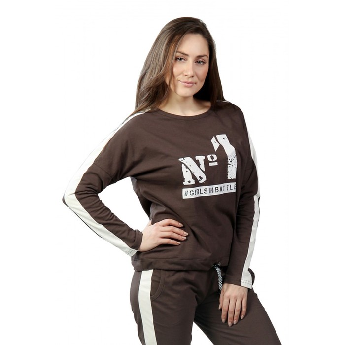 Комплект женский Girls in battle, размер 46, цвет коричневый КК1204
