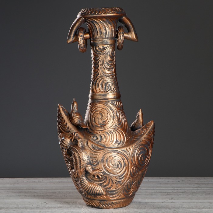 Ваза "Альфонс" медь микс