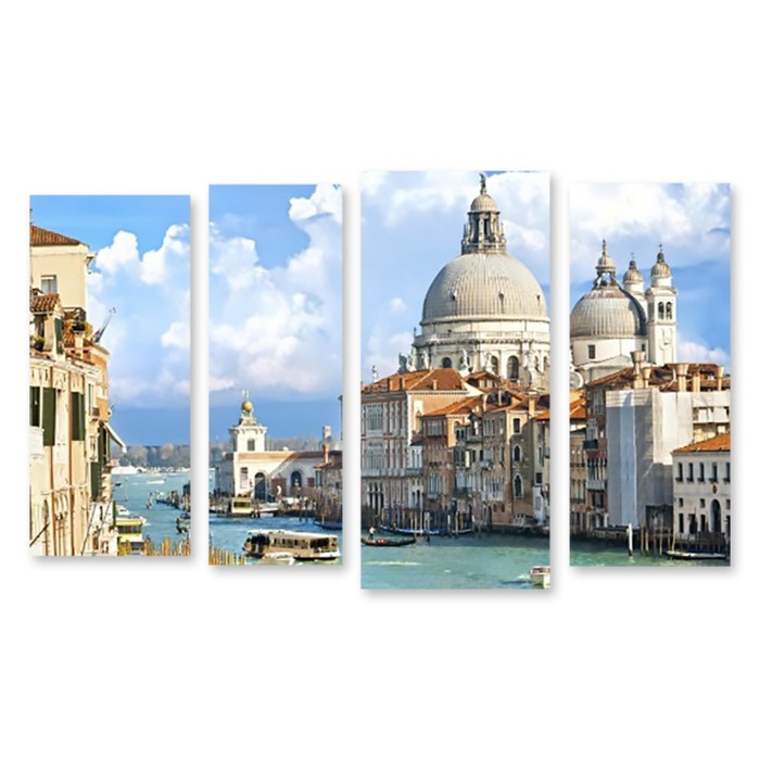 Модульная картина на стекле "Храм в Венеции" 150*90 см