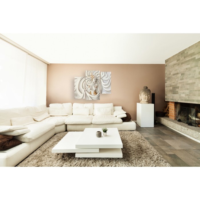 Модульная картина на стекле "Дива" 90*71 см