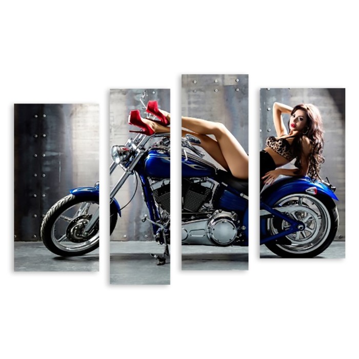 Модульная картина "Гламурная девушка" 150*98 см