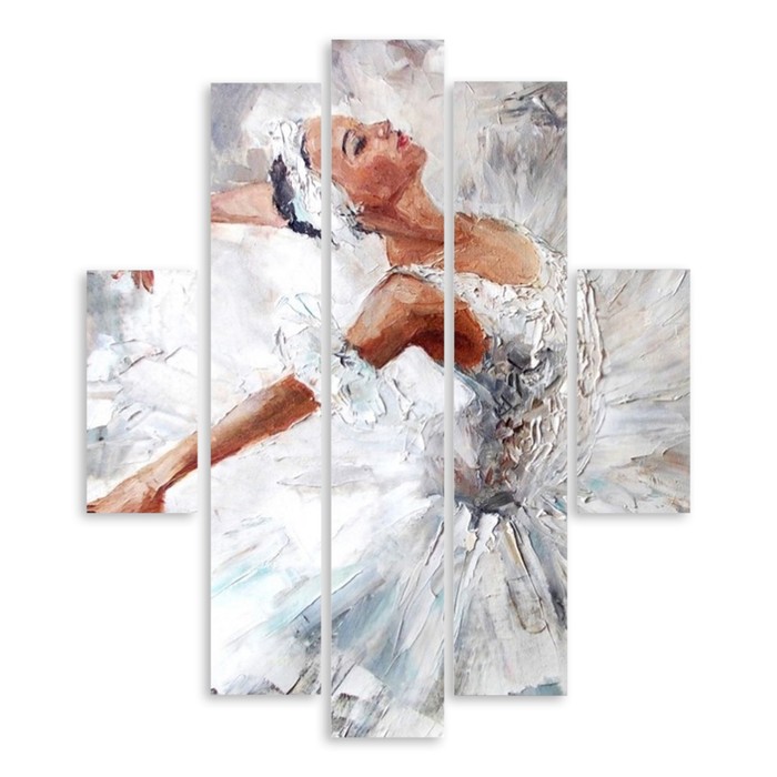 Модульная картина "Балерина" 120*133 см