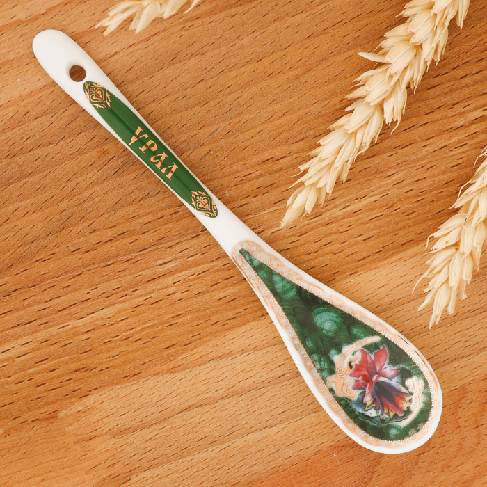 Ложка "Урал. Каменный цветок и Ящерка"