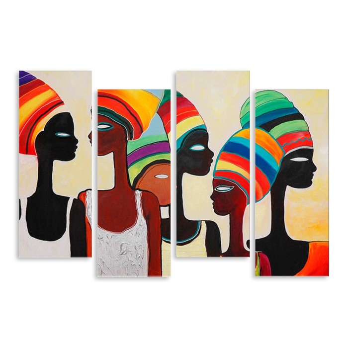 Модульная картина "Негритянки" 90*59 см