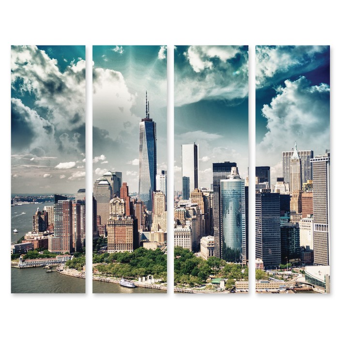 Модульная картина "Мегаполис" 120*93 см