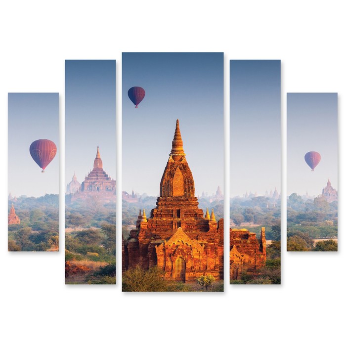 Модульная картина "Храмы" 120*85 см