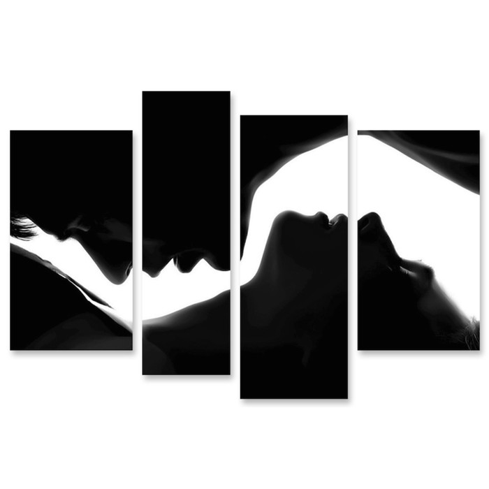 Модульная картина на стекле "Они" 120*87 см