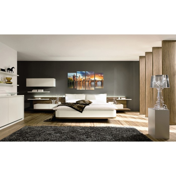 Модульная картина "Мост в Праге" 150*75 см