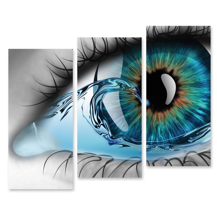 Модульная картина "Глаз" 90*71 см