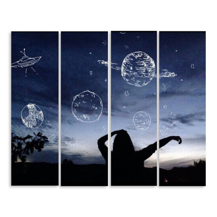 Модульная картина "Космос" 120*96 см