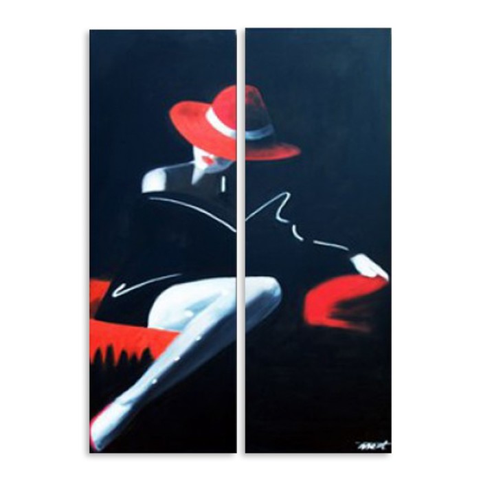 Модульная картина "Гламурная леди" 150*215 см