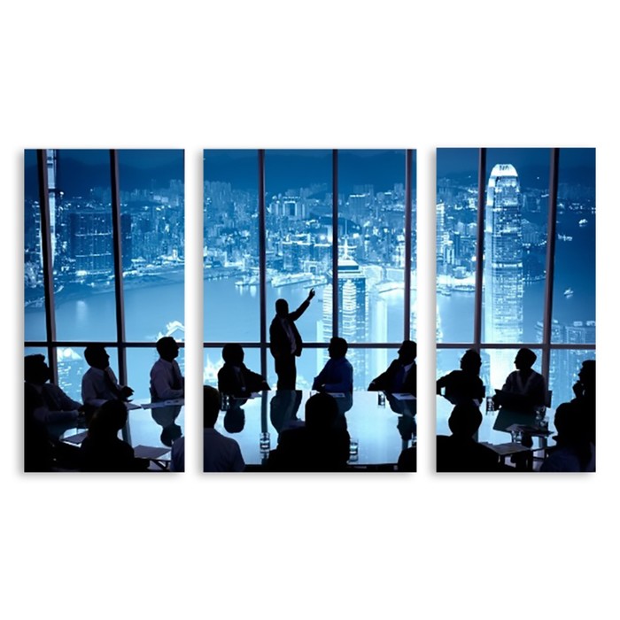 Модульная картина на стекле "Проект" 150*87 см