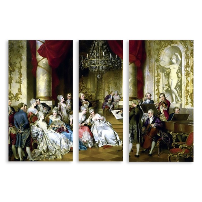 Модульная картина "Бояре" 90*60 см