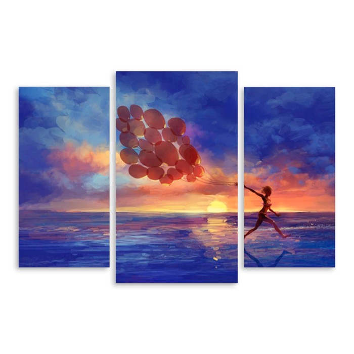 Модульная картина "Воздушность" 90*60 см