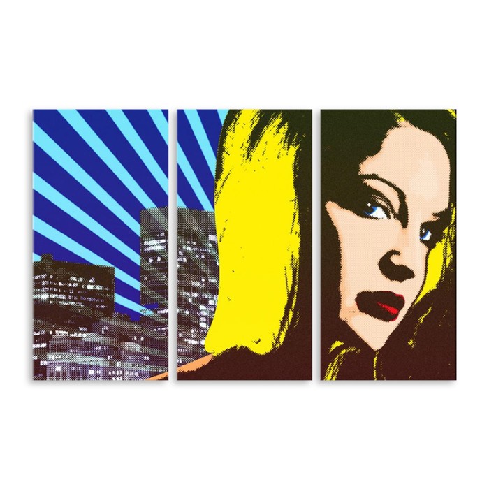 Модульная картина "Взгляд" 120*76 см