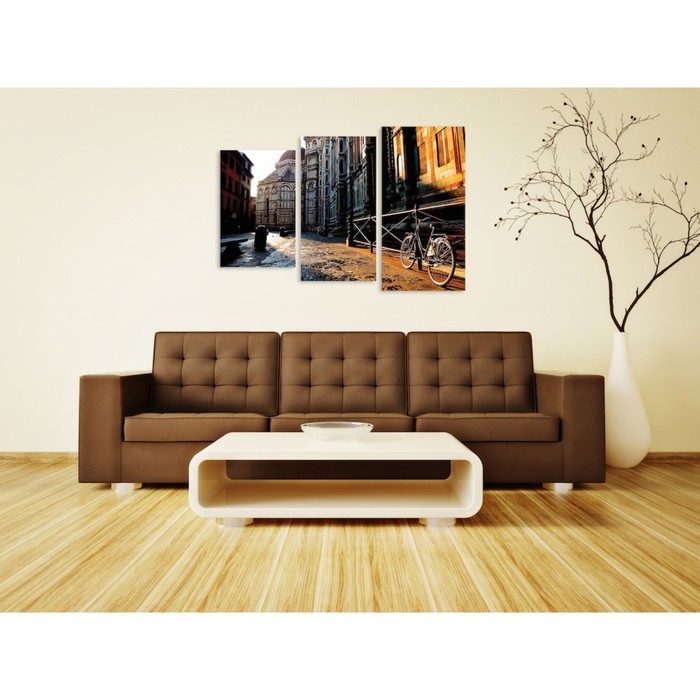 Модульная картина на стекле "Флоренция. Утро" 90*59 см