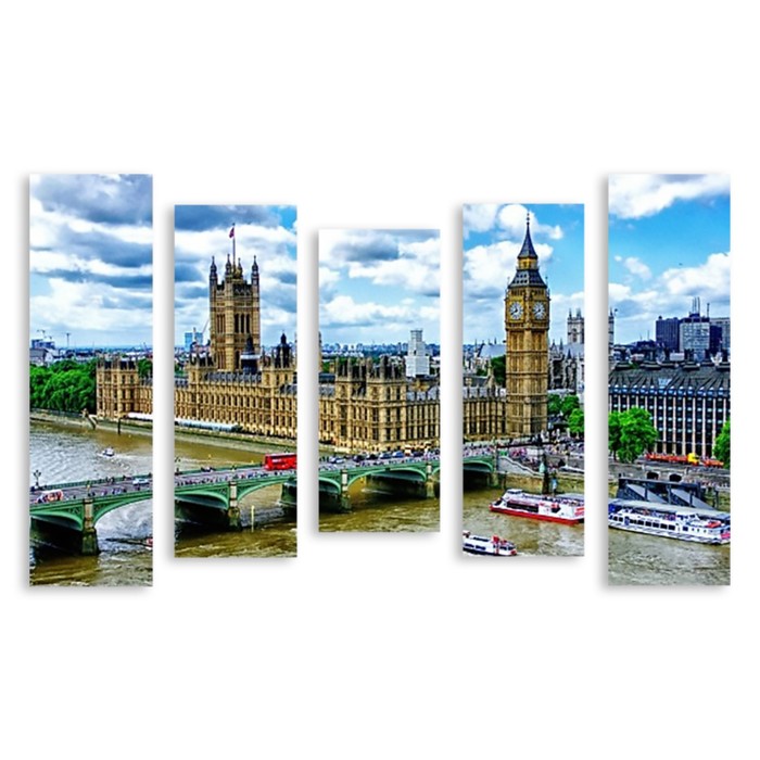 Модульная картина "Лондон" 90*55 см