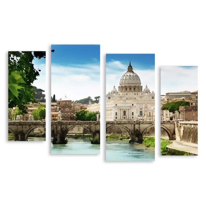 Модульная картина "Римский мост" 120*75 см