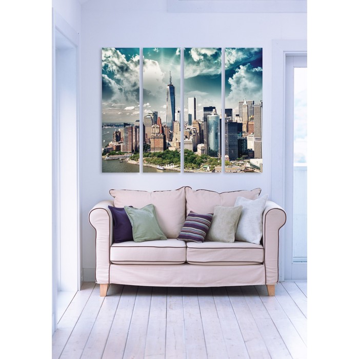 Модульная картина "Мегаполис" 90*70 см