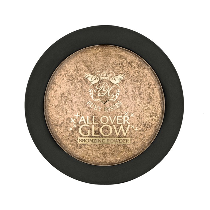 Бронзирующая пудра Kiss Deep Glow Face & Body Bling Powder